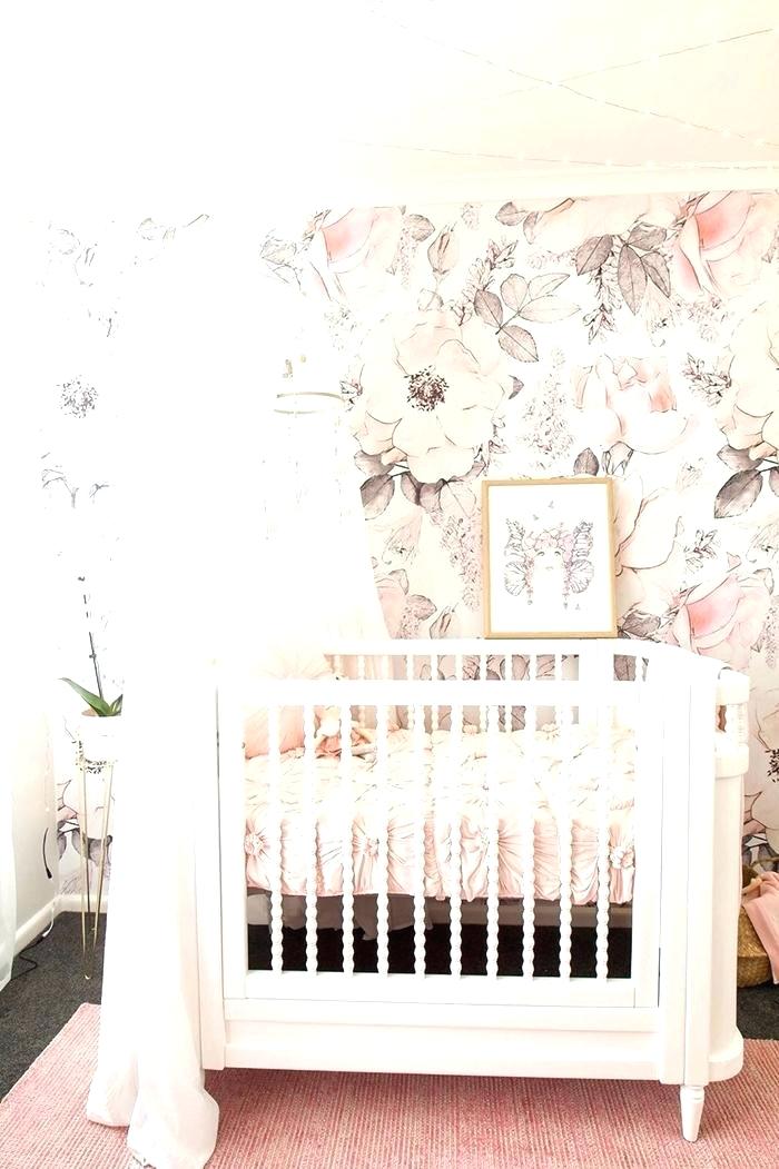 Floral Nursery Wallpaper Girls By And Me Interiors Floral Nursery