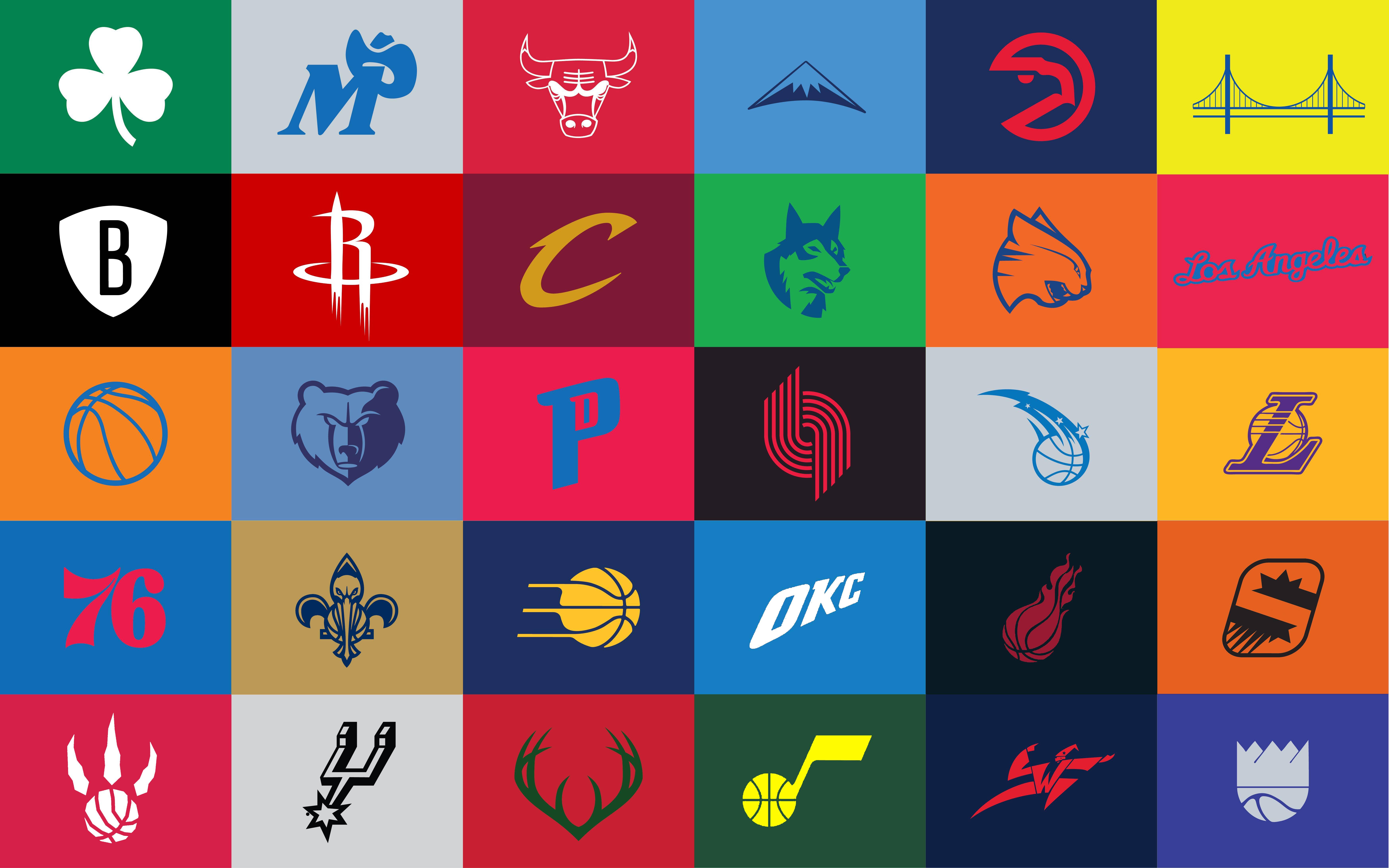 I Made A Few Adjustments To The Minimalist Nba Logos - Nba Team Logos Minimalist , HD Wallpaper & Backgrounds