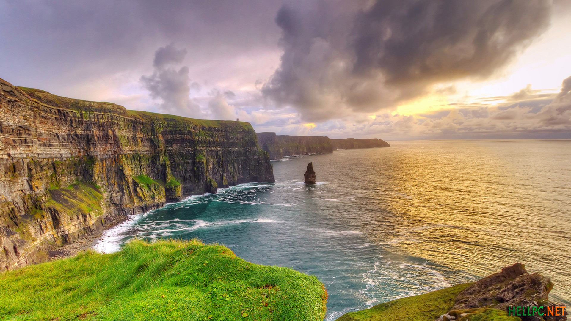 How To Enable Windows 10 Lock Screen Wallpapers - County Clare Ireland Cliffs Of Moher , HD Wallpaper & Backgrounds