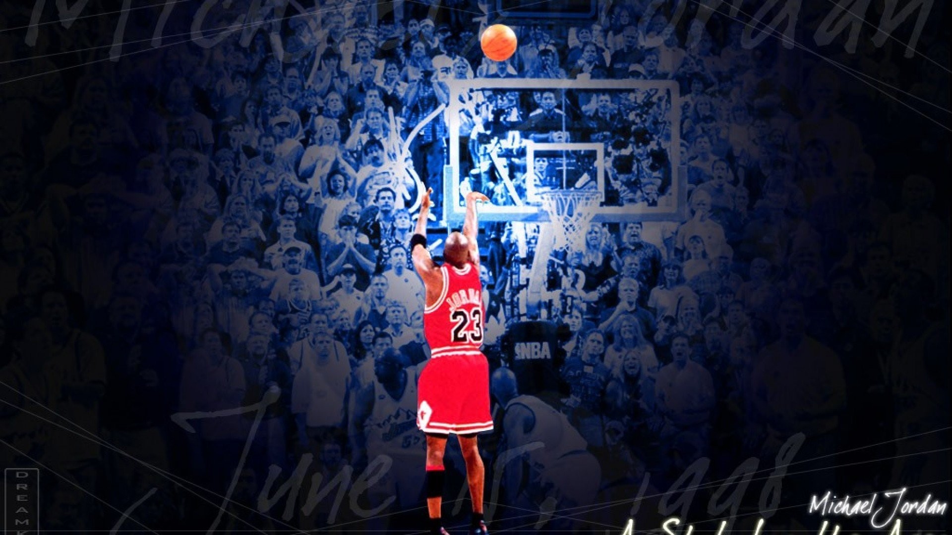 Nba Logo Wallpaper - Michael Jordan Galaxy , HD Wallpaper & Backgrounds