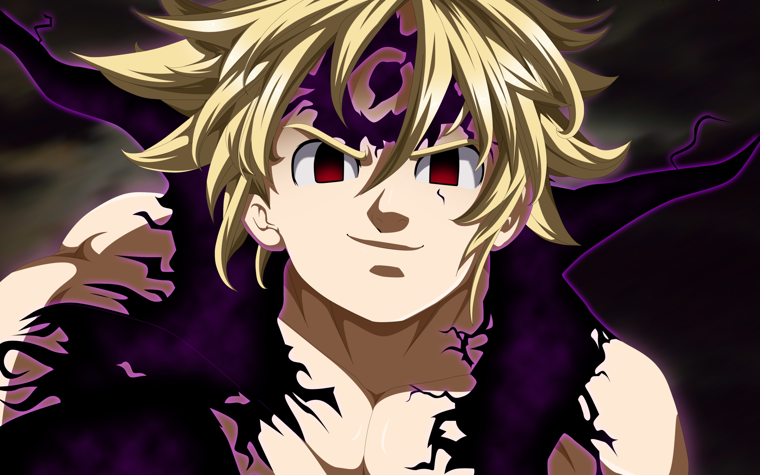 Wallpaper Of Meliodas, The Seven Deadly Sins, Demon, - Demon Meliodas Wallpaper Hd , HD Wallpaper & Backgrounds