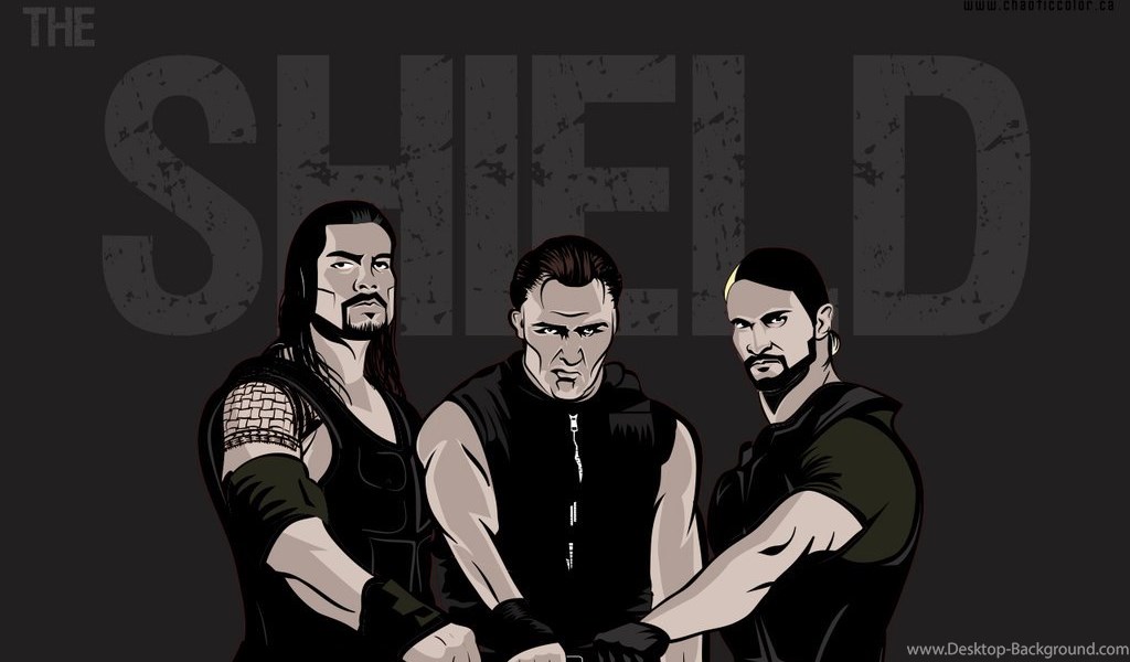 Playstation - - Wwe The Shield Cartoon , HD Wallpaper & Backgrounds