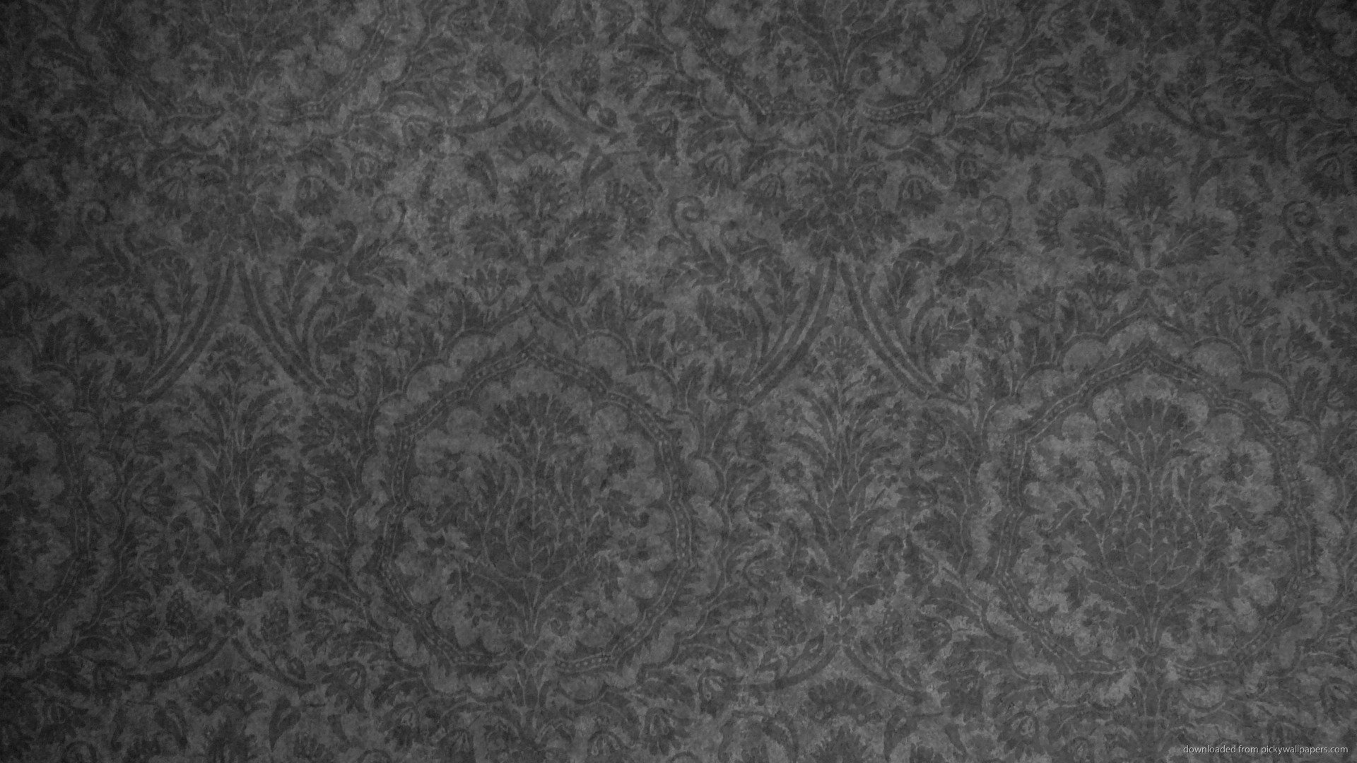Gray Pattern Wallpaper - Dark Grey Floral Background , HD Wallpaper & Backgrounds