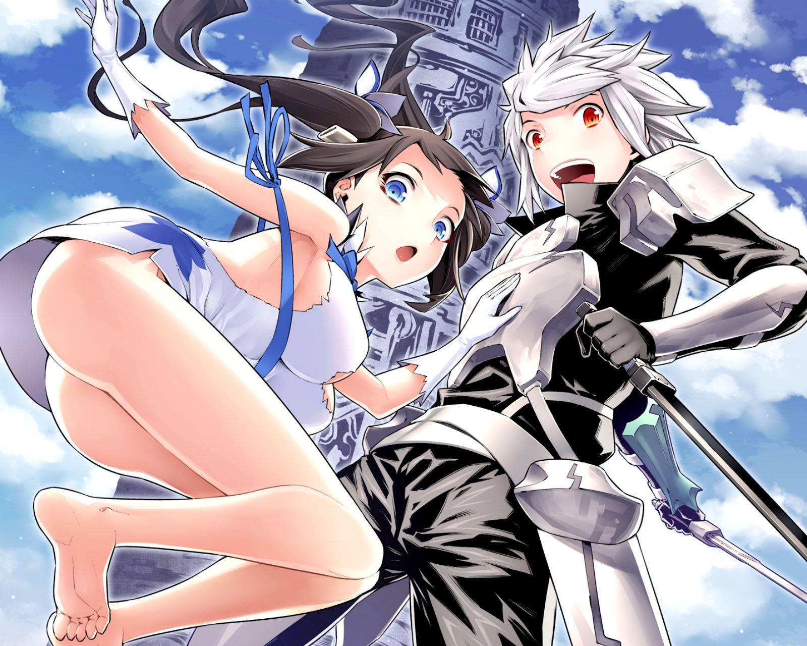 Danmachi 2015 Anime Wallpaper - Cartoon , HD Wallpaper & Backgrounds