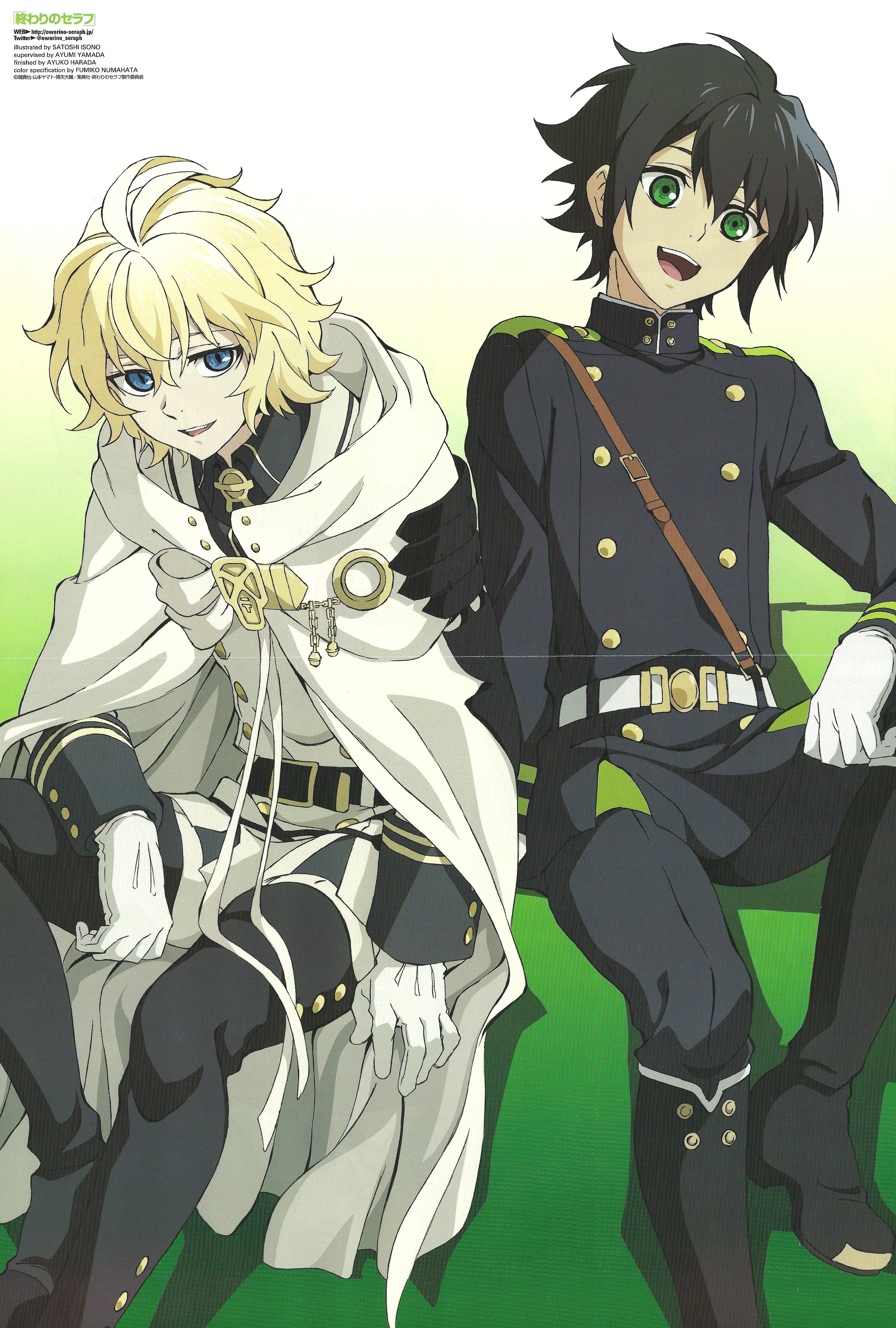 View Fullsize Owari No Seraph Image - Owari No Seraph Mika Y Yuu , HD Wallpaper & Backgrounds