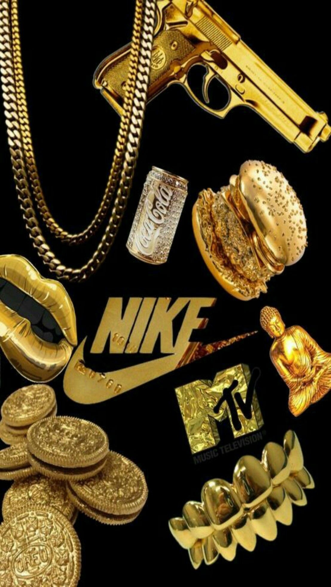Nike Wallpaper Gold 465236 HD Wallpaper Backgrounds Download