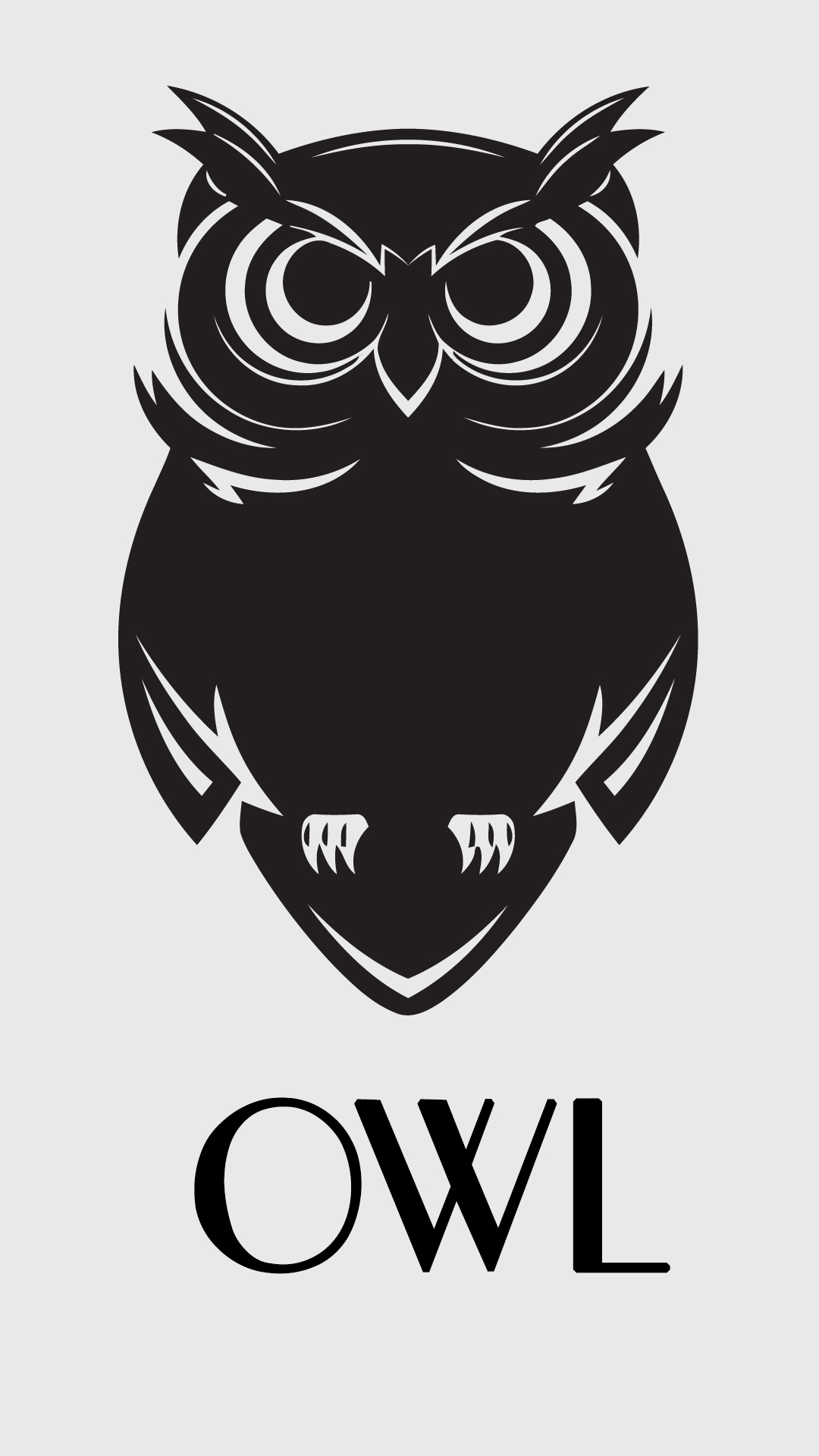 Download Free Cute Owl Wallpaper For Andro - Owl Black And White Wallpaper Cartoon , HD Wallpaper & Backgrounds