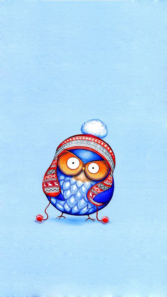 Cute Cartoon Owl Art - Owl , HD Wallpaper & Backgrounds