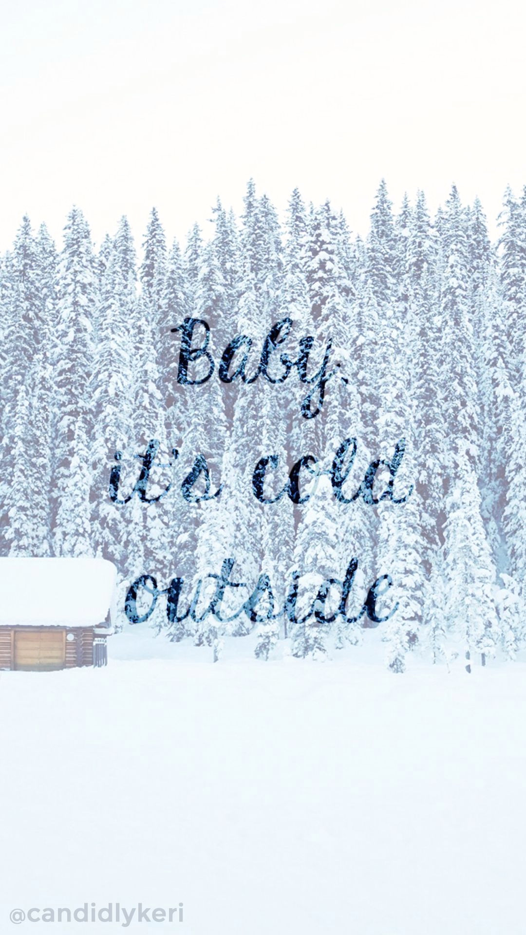 Free Download Winter Wallpapers For Iphone - Baby It's Cold Outside Winter Background , HD Wallpaper & Backgrounds
