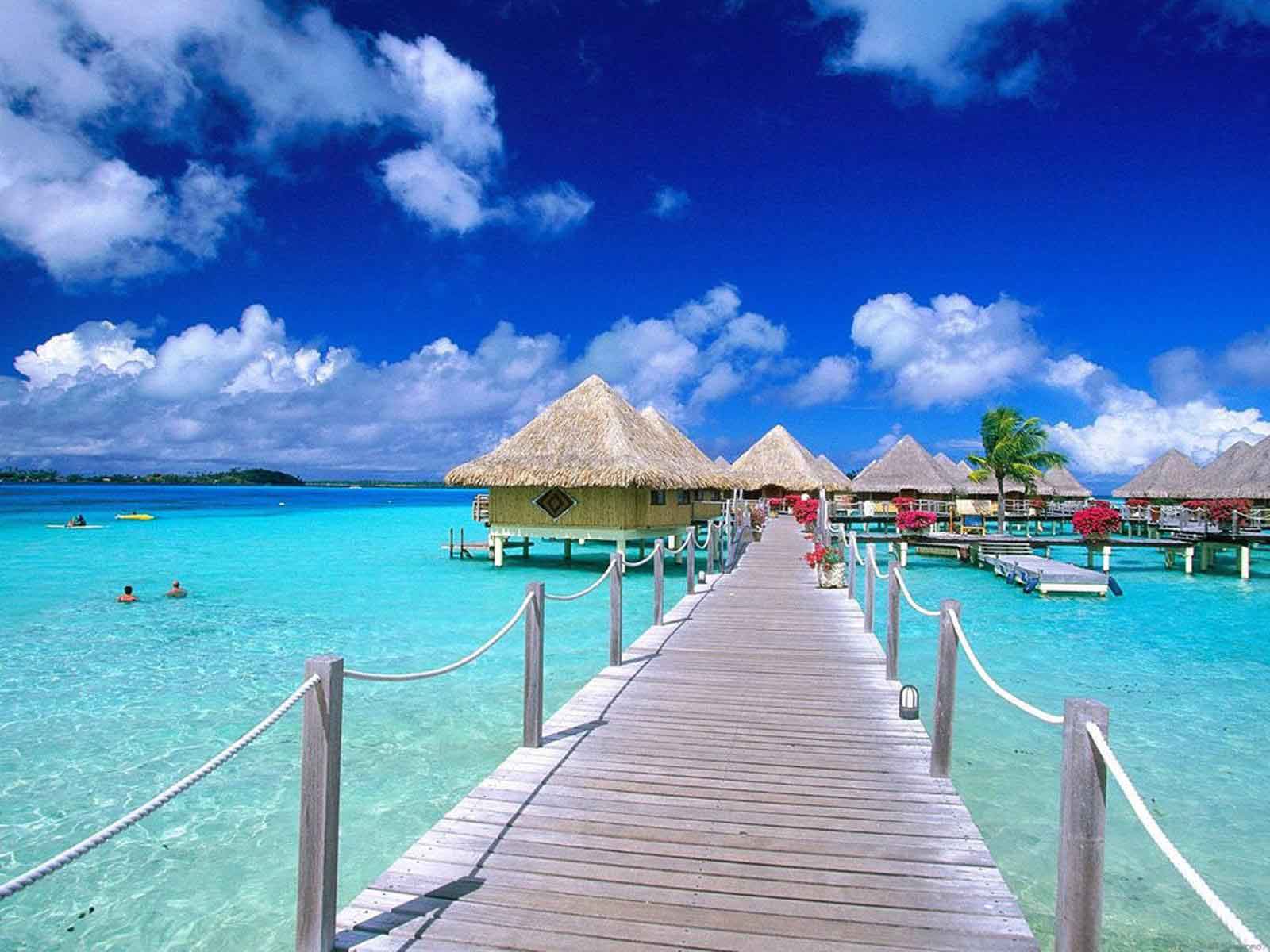 Hd Travel Wallpaper - Bora Bora 4k , HD Wallpaper & Backgrounds