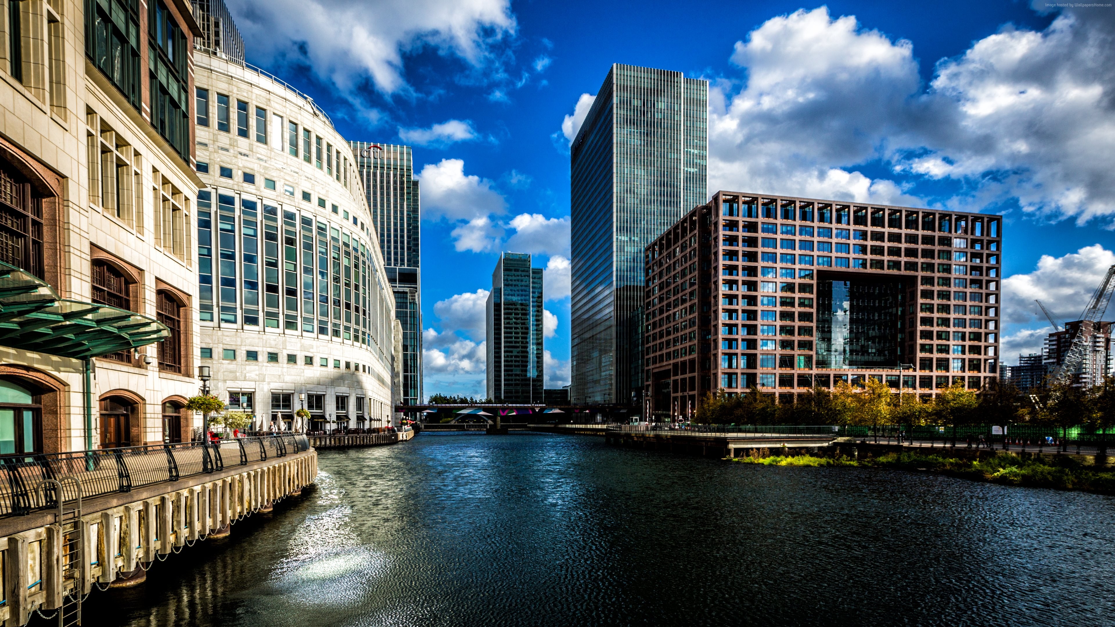 Hd Resolution - Canary Wharf London , HD Wallpaper & Backgrounds