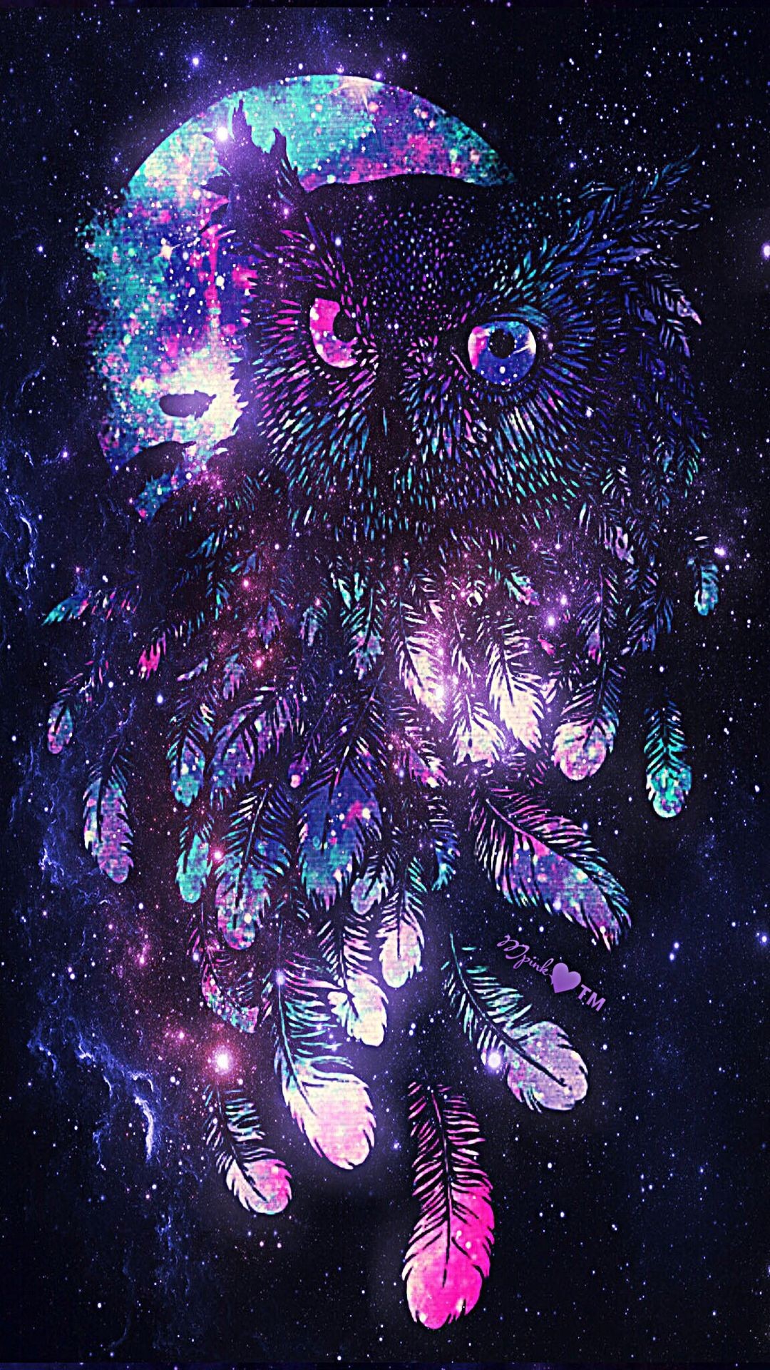 Colorful Owl Illustration Iphone Wallpaper New Owl - Art Wallpaper Owl , HD Wallpaper & Backgrounds