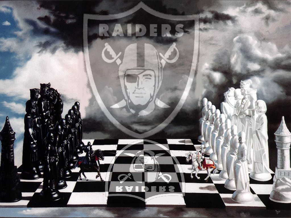 Related Pictures Raiders Nation Wallpaper Opel Manta - Oakland Raiders Chess Sets , HD Wallpaper & Backgrounds