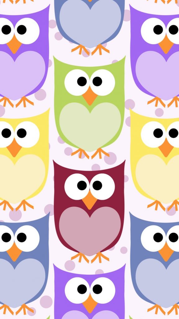 Cute Owl Wallpaper For Iphone 5 17 - Cute Iphone 6 Purple , HD Wallpaper & Backgrounds