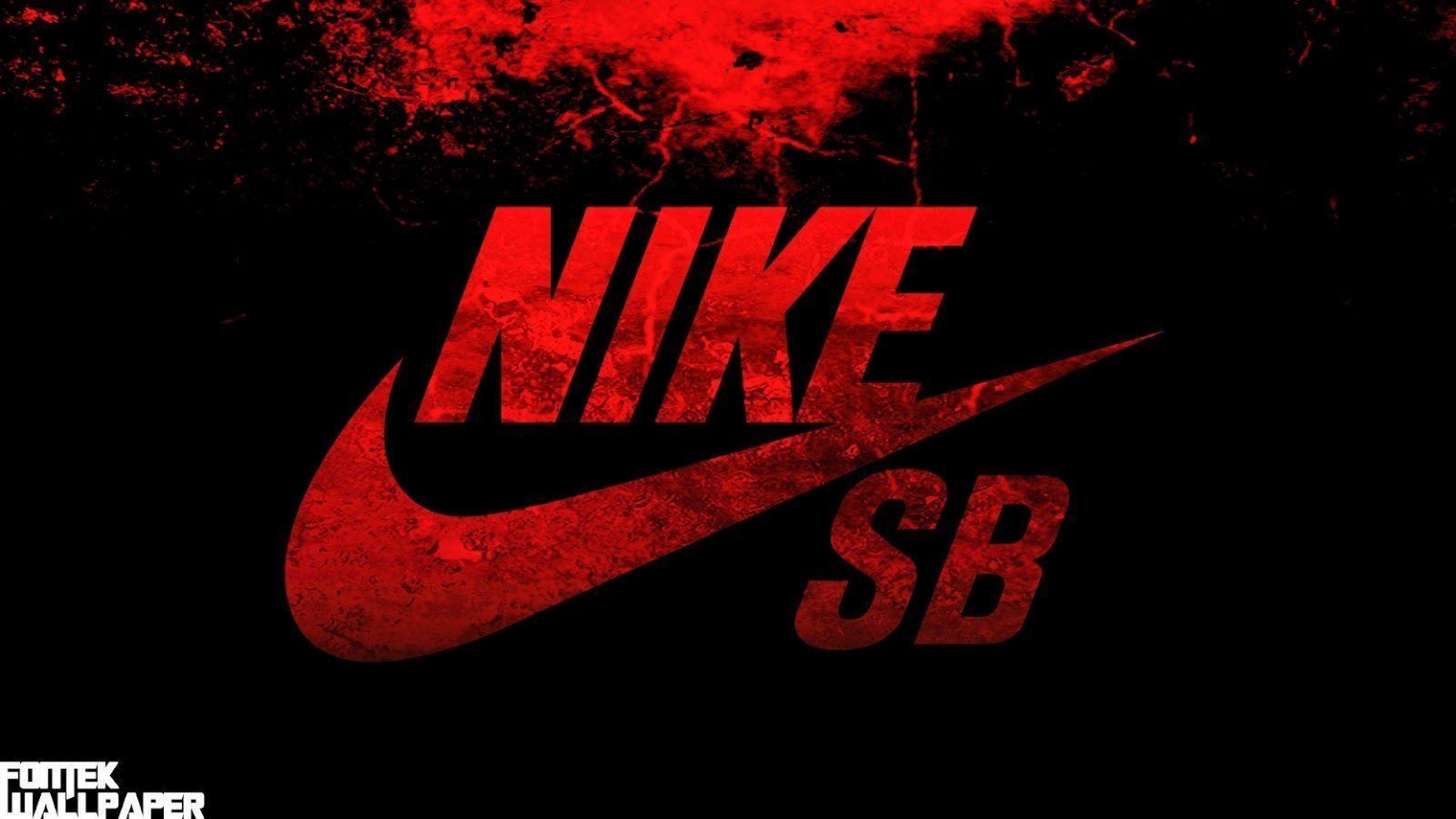 nike logo in red