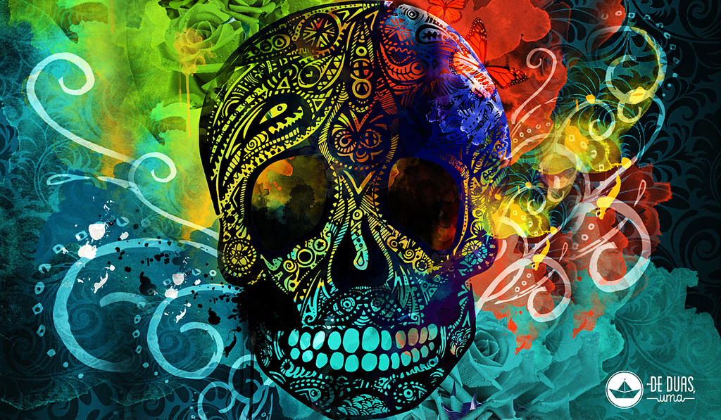 Caveira - Caveira Mexicana Para Capa De Facebook , HD Wallpaper & Backgrounds
