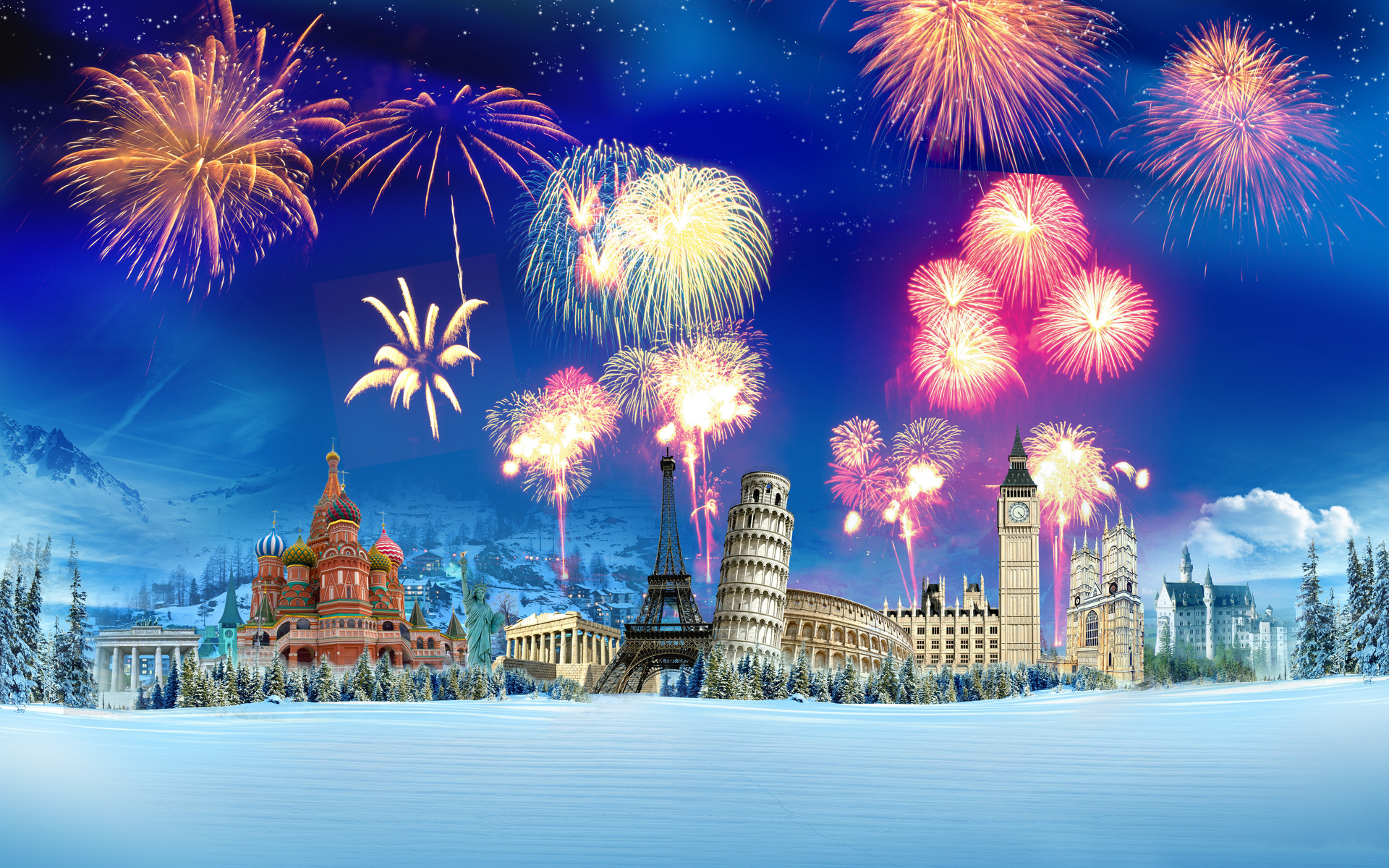 World &travel Wallpapers-free - Happy New Year 2019 Around The World , HD Wallpaper & Backgrounds