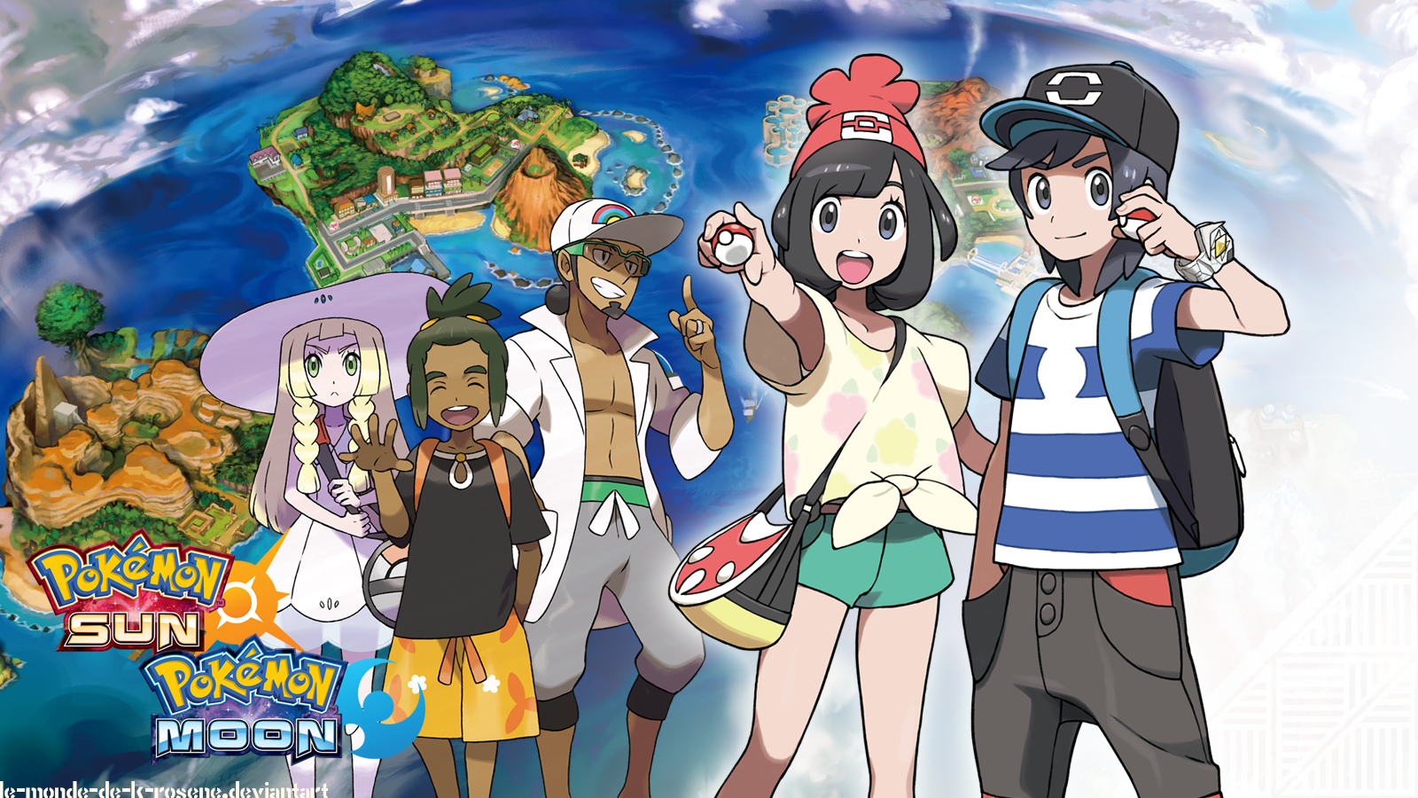 Pokemon Sun And Moon Wallpaper And Background Image - Sun Moon Main Character , HD Wallpaper & Backgrounds