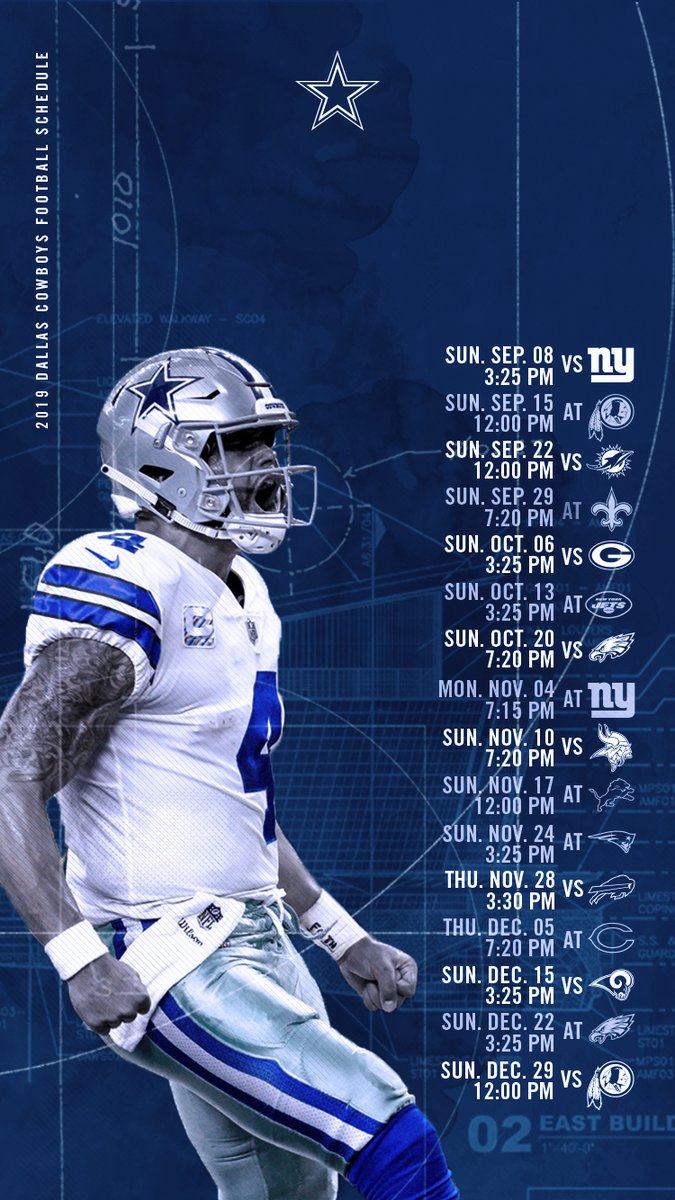 Dallas Cowboys Schedule 2019 , HD Wallpaper & Backgrounds