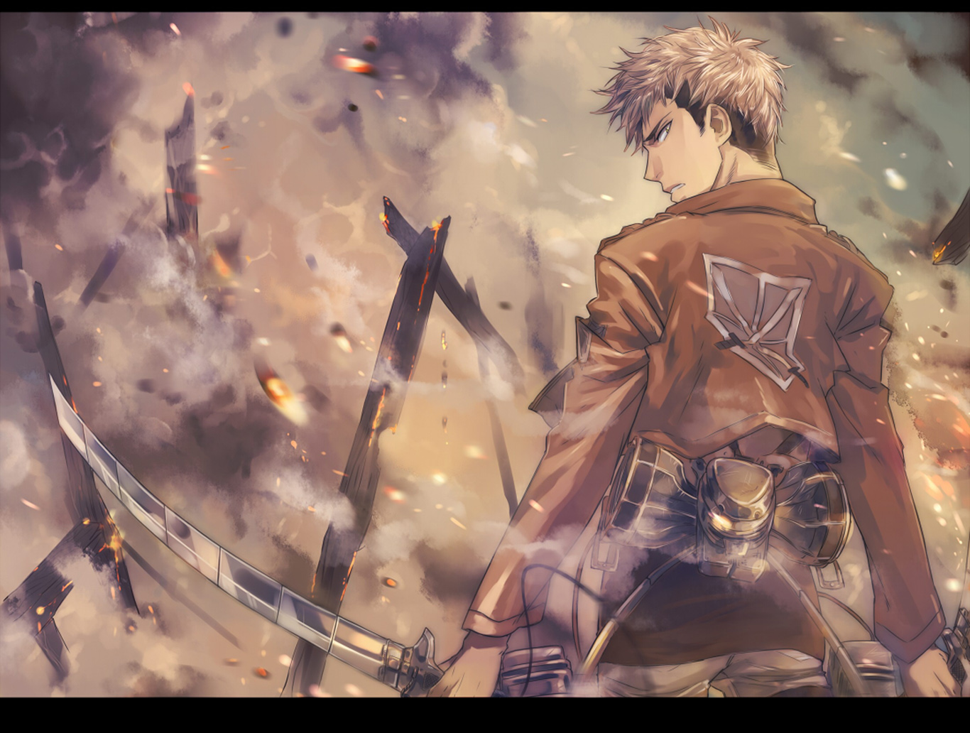 Aot Wallpapers - Attack On Titan Jean Fighting , HD Wallpaper & Backgrounds