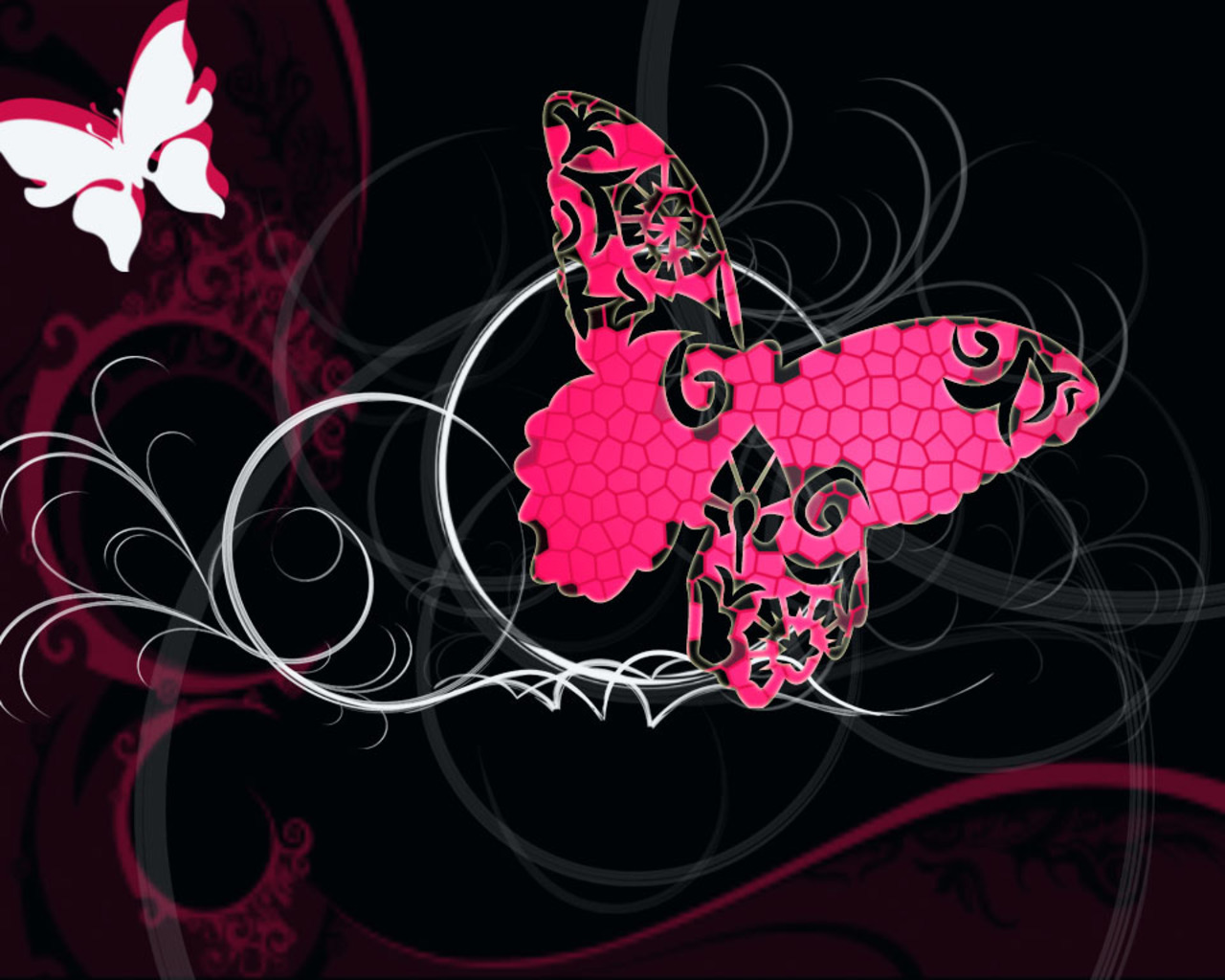 Pink Butterfly Images Hd , HD Wallpaper & Backgrounds