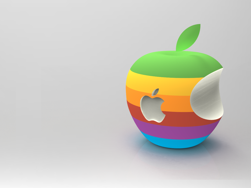 3d Apple Logo Wallpaper - Logos De Apple 3d , HD Wallpaper & Backgrounds