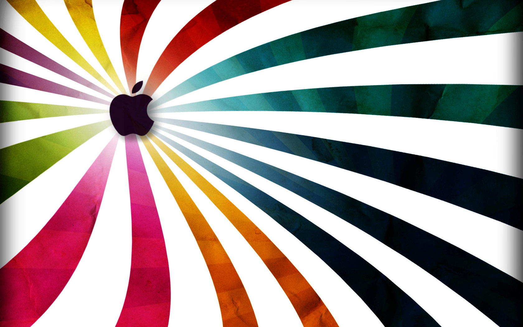 Apple Rainbow Wallpapers Background - Hd Rainbow Apple , HD Wallpaper & Backgrounds