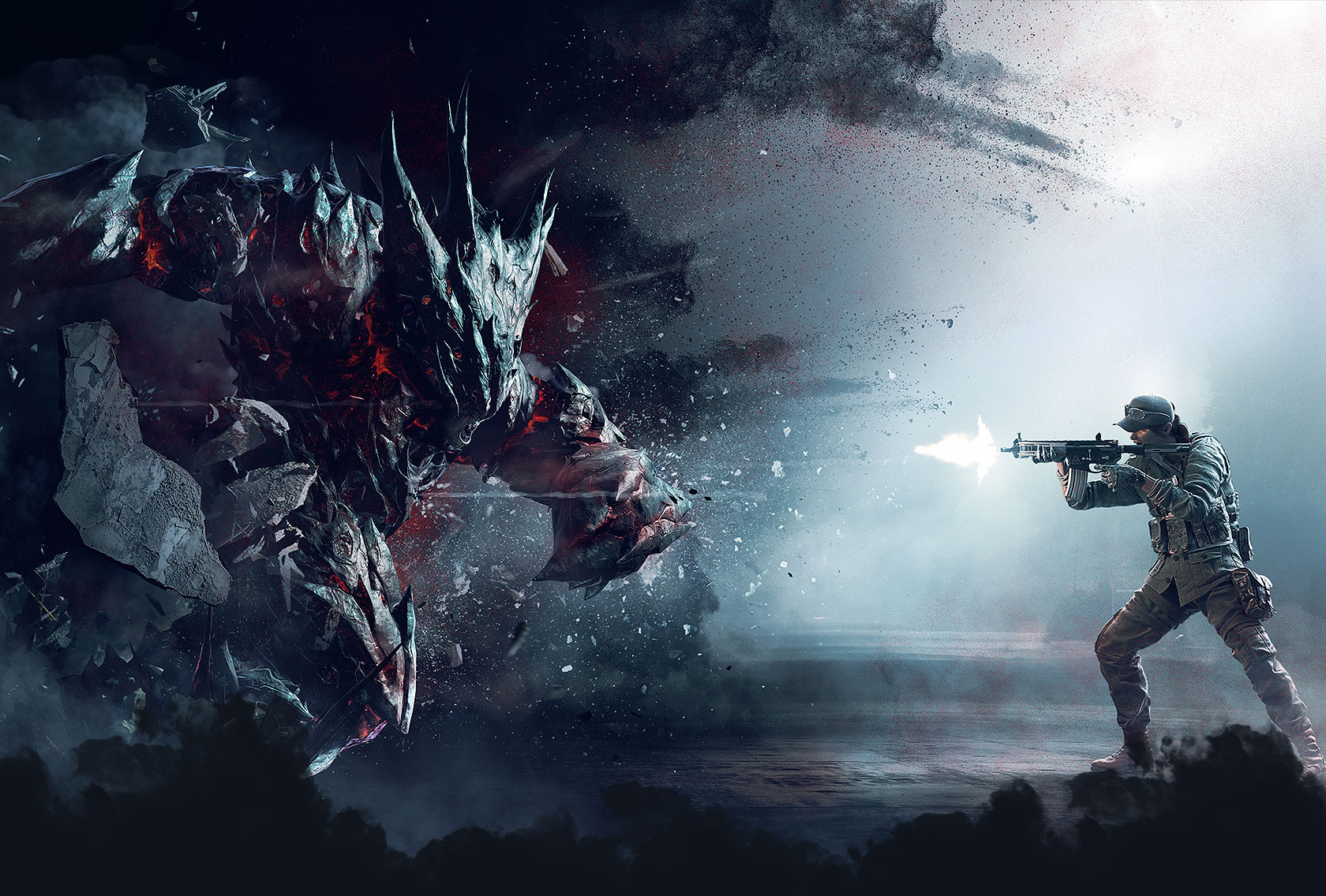 Creativeash Vs Smasher - Rainbow Six Siege Outbreak , HD Wallpaper & Backgrounds