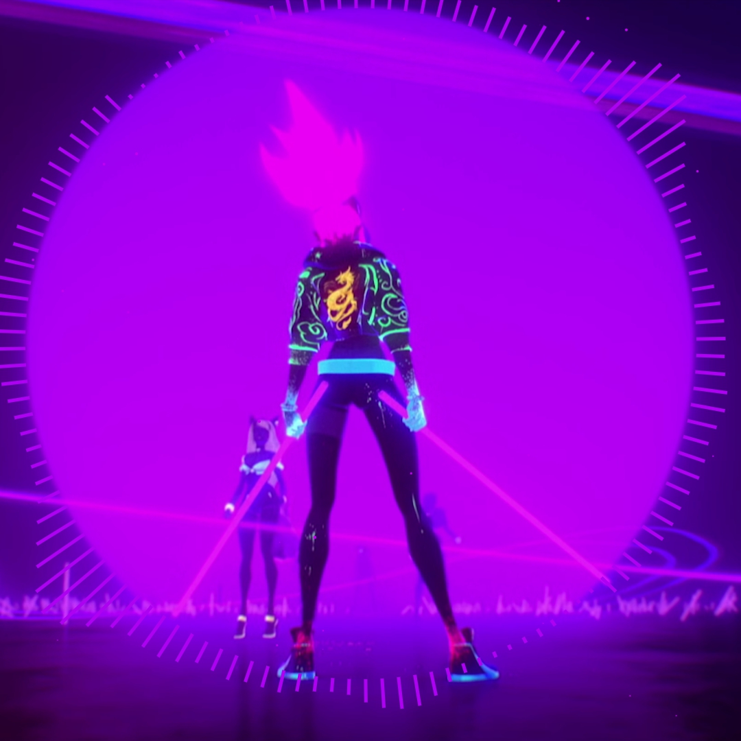 K Da Akali - Akali Kda Gif Neon , HD Wallpaper & Backgrounds