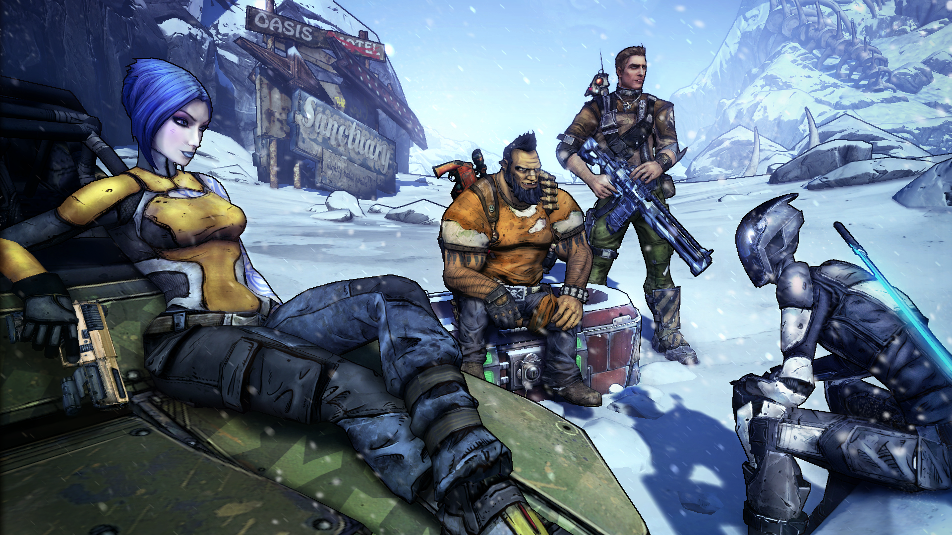 Borderlands 2 Backgrounds Compatible - Borderlands 2 , HD Wallpaper & Backgrounds