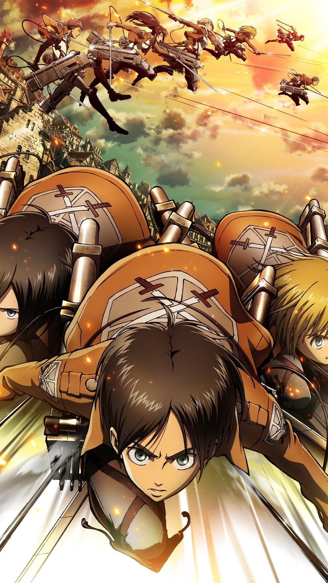 Attack On Titan Iphone Wallpaper 235711 - Iphone Attack On Titan , HD Wallpaper & Backgrounds