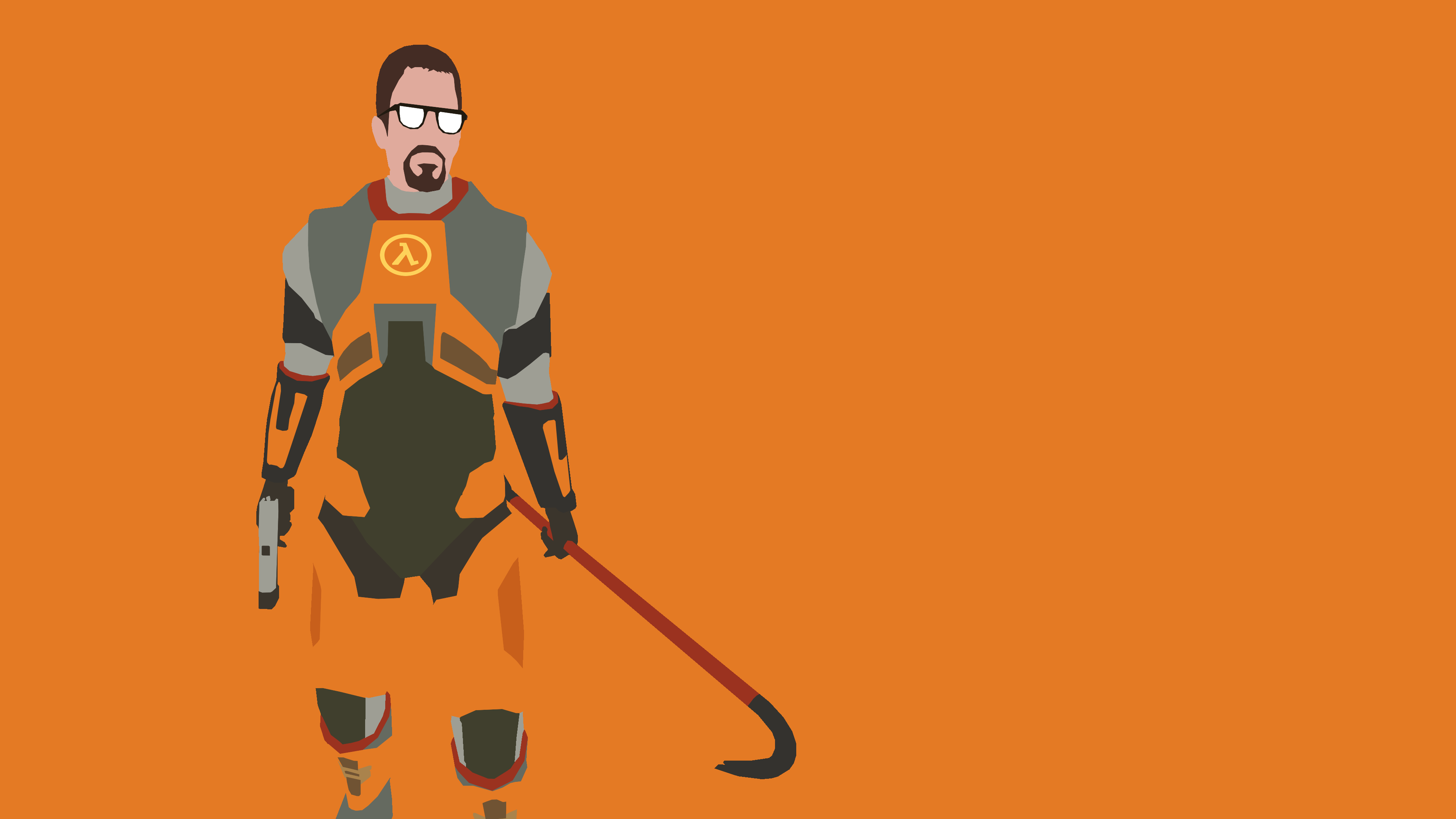 Half Life Minimalist , HD Wallpaper & Backgrounds