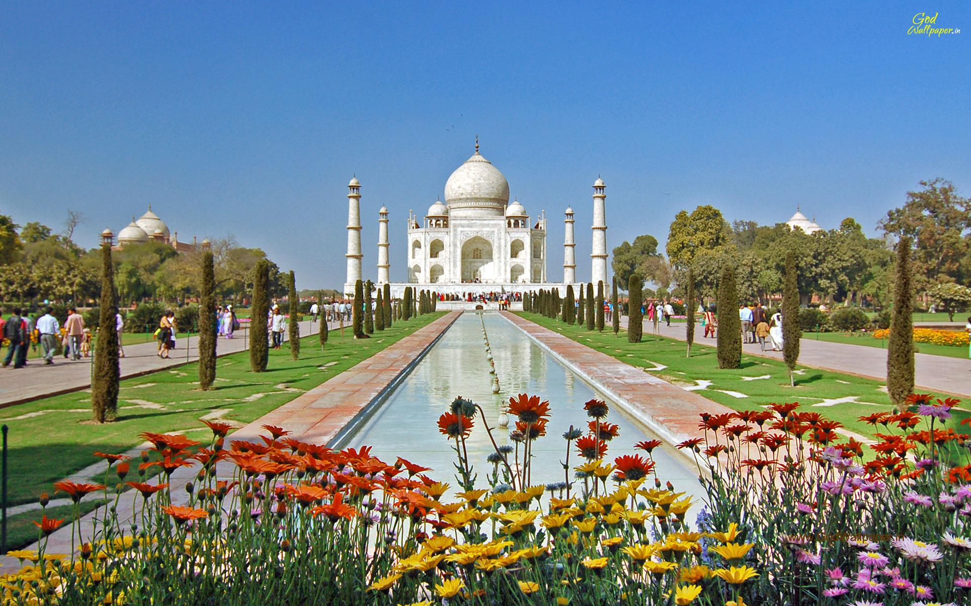 Taj Mahal Full Hd Wallpaper - Taj Mahal From Air , HD Wallpaper & Backgrounds