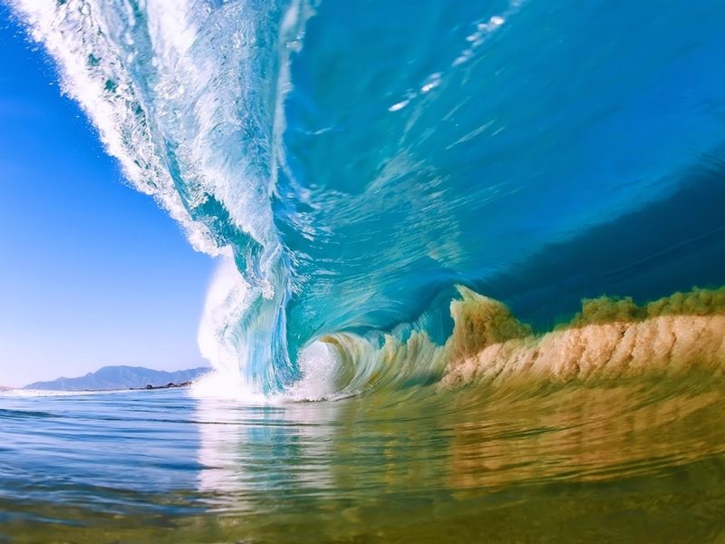 Natural Summer Ocean Wave Desktop Hd Wallpaper - Summer Ocean , HD Wallpaper & Backgrounds