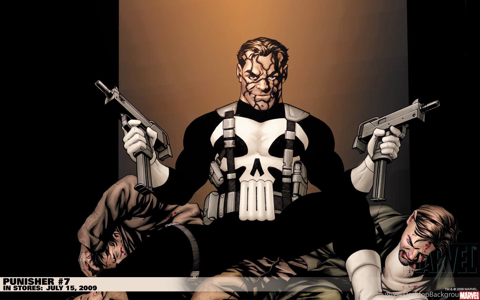 Widescreen - Punisher Marvel Comic , HD Wallpaper & Backgrounds