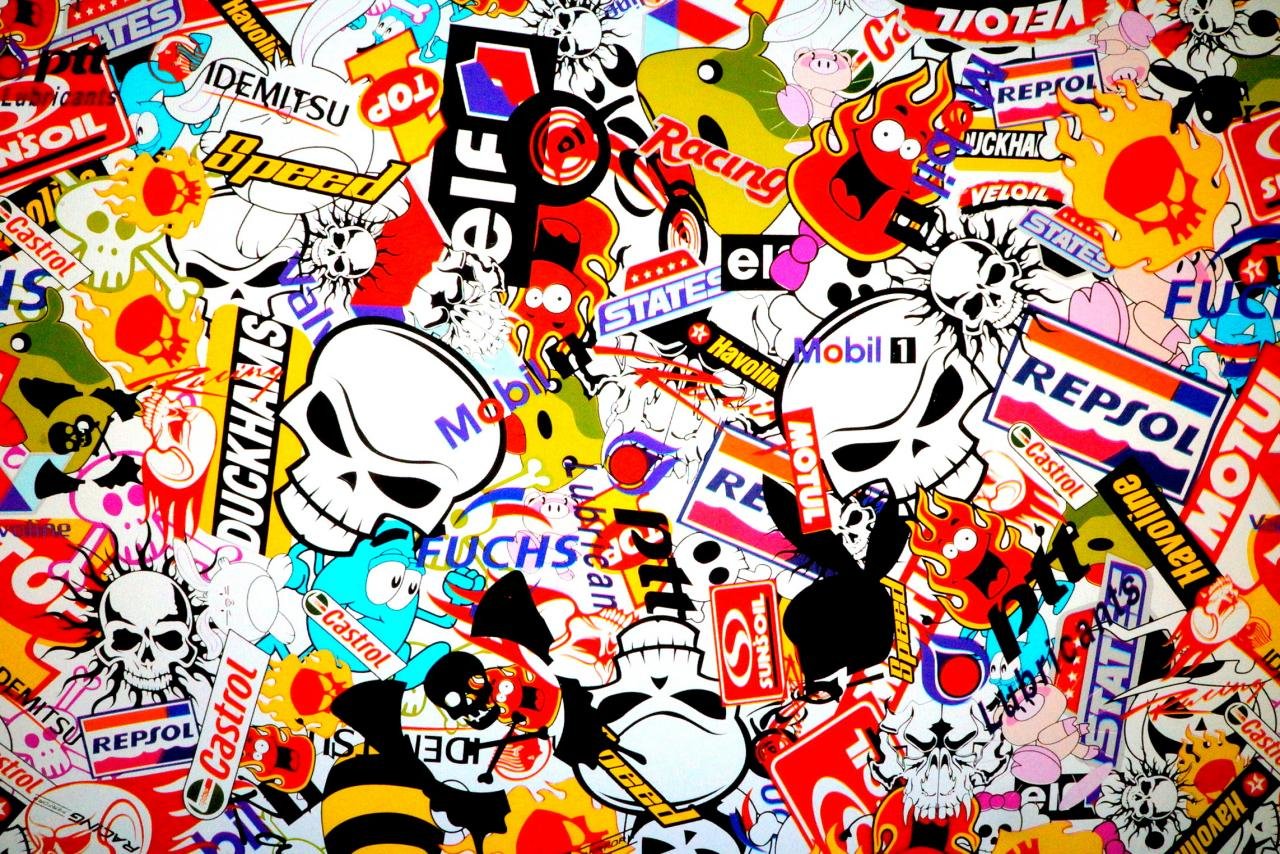 Awesome Wallpaper Hd Black And White Sticker Bomb Wallpaper wallpaper