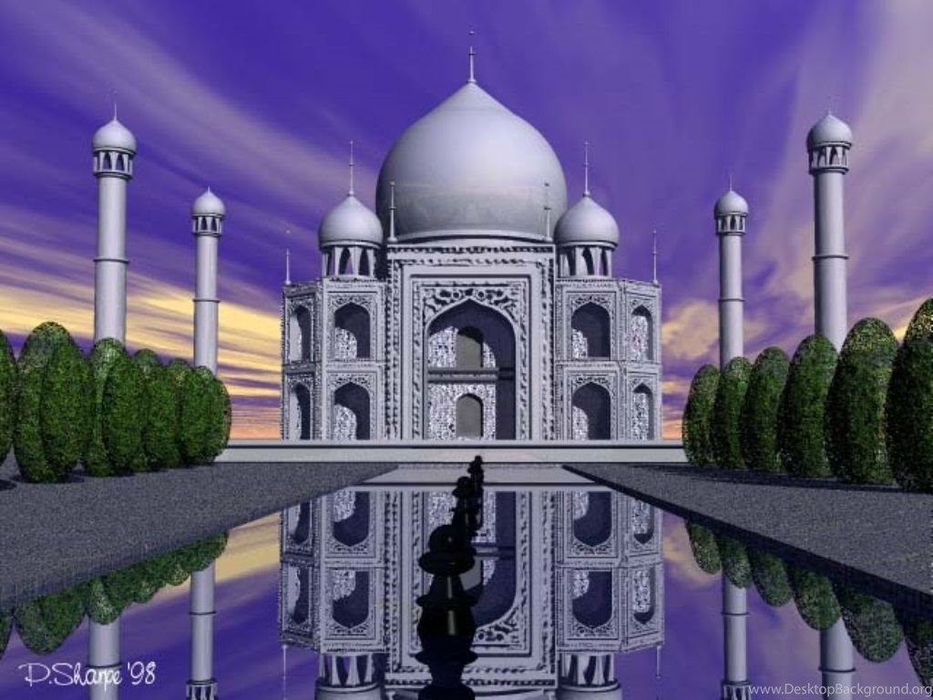 Fullscreen - Taj Mahal Full Size , HD Wallpaper & Backgrounds