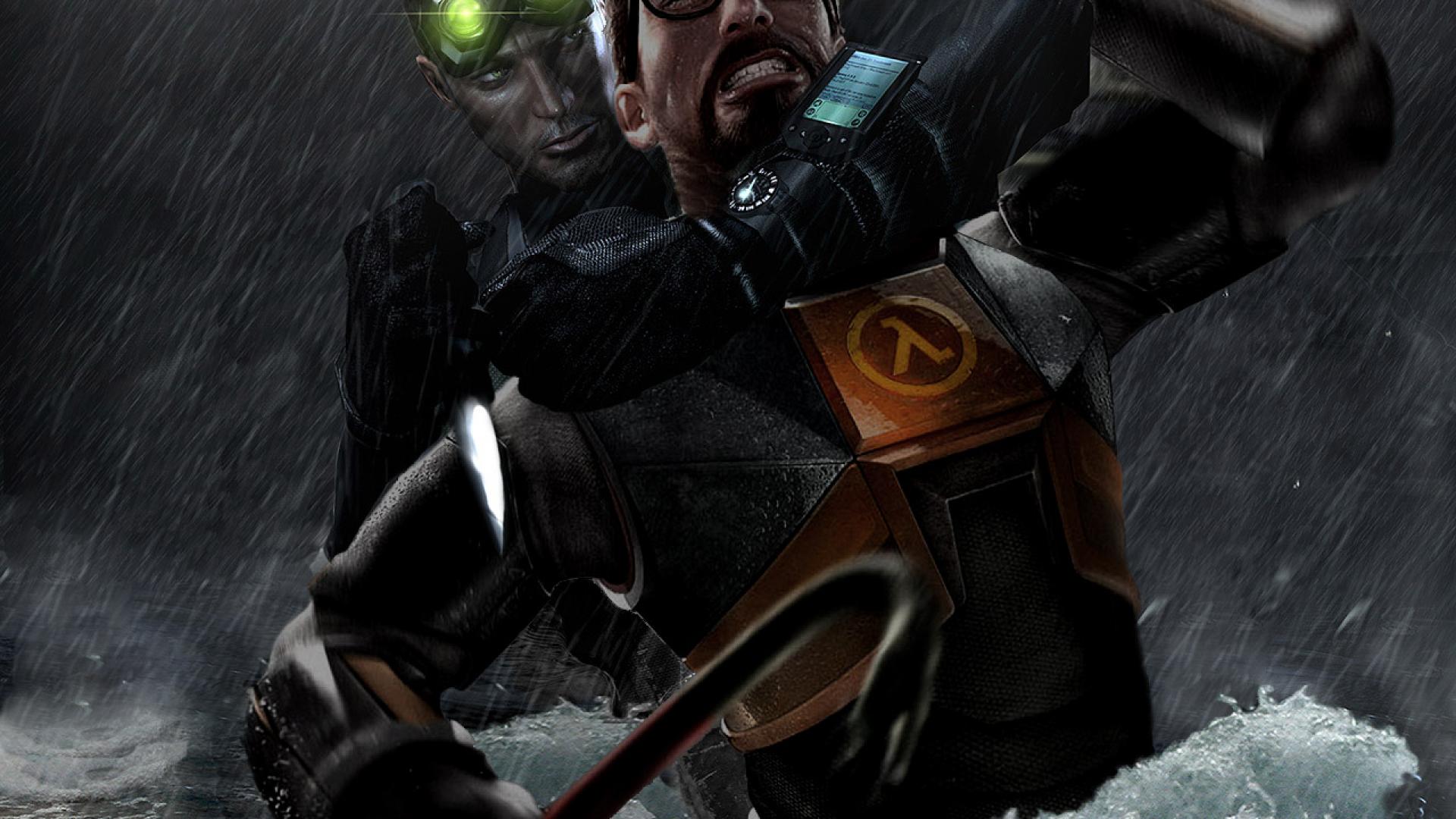 Gordon Freeman Half Life Sam Fisher Splinter Cell Crowbar , HD Wallpaper & Backgrounds