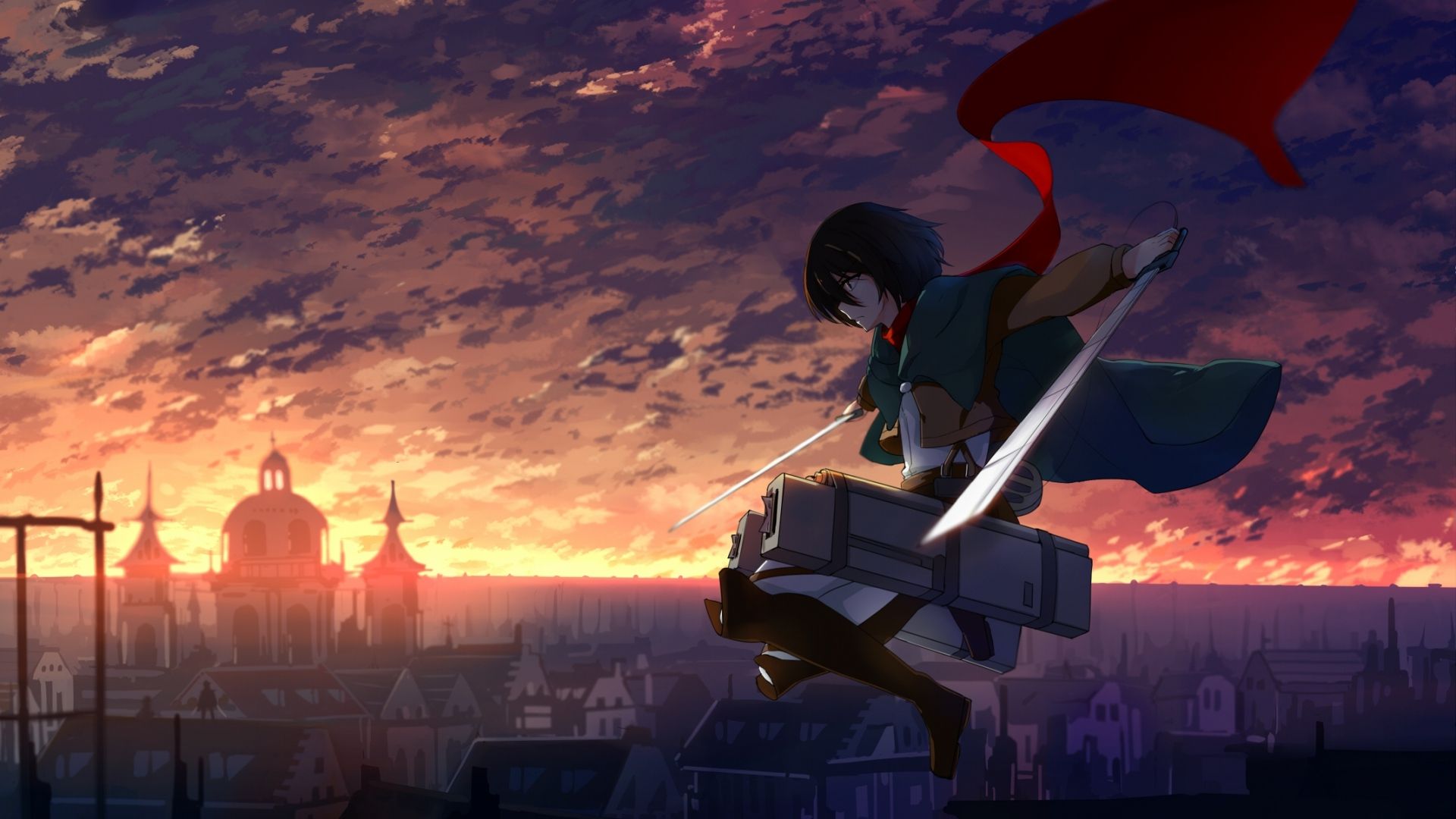 Wallpaper Anime, Shingeki No Kyojin, Mikasa Ackerman - Attack On Titan Wallpaper Pc , HD Wallpaper & Backgrounds