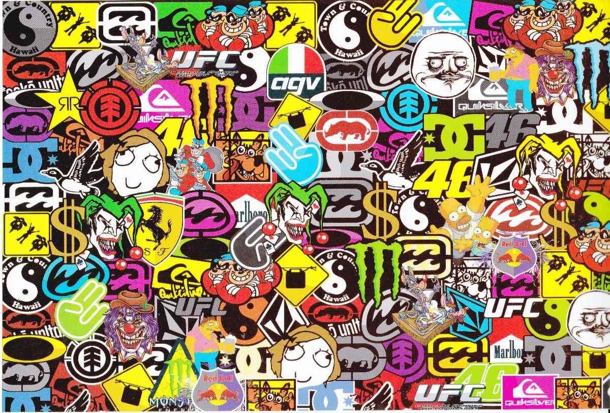 Sticker Bomb, Sticks, Bomb Hd Wallpapers / Desktop - Wallpaper , HD Wallpaper & Backgrounds