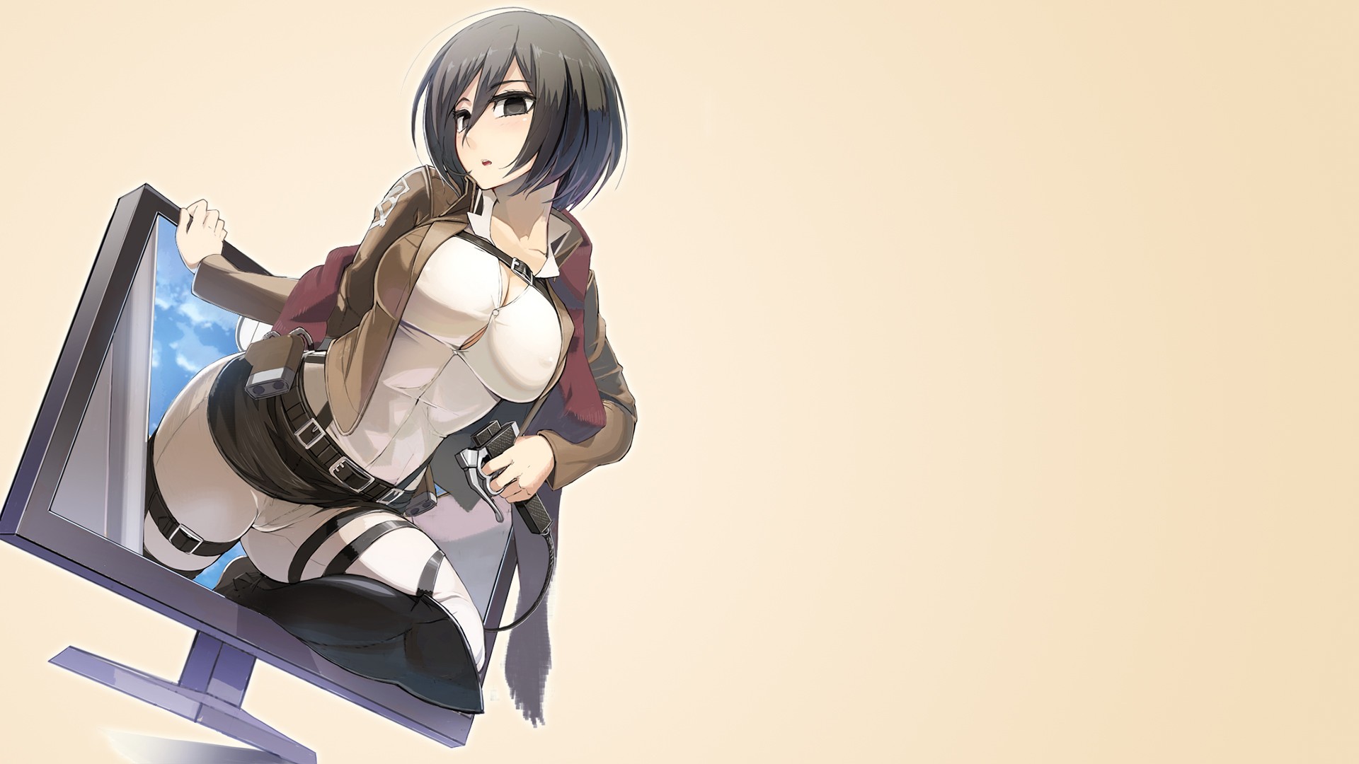 Wallpaper - Mikasa Sexy Shingeki No Kyojin , HD Wallpaper & Backgrounds