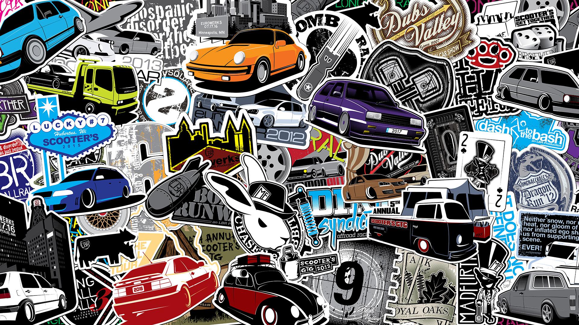 Car Sticker Wallpaper Hd , HD Wallpaper & Backgrounds