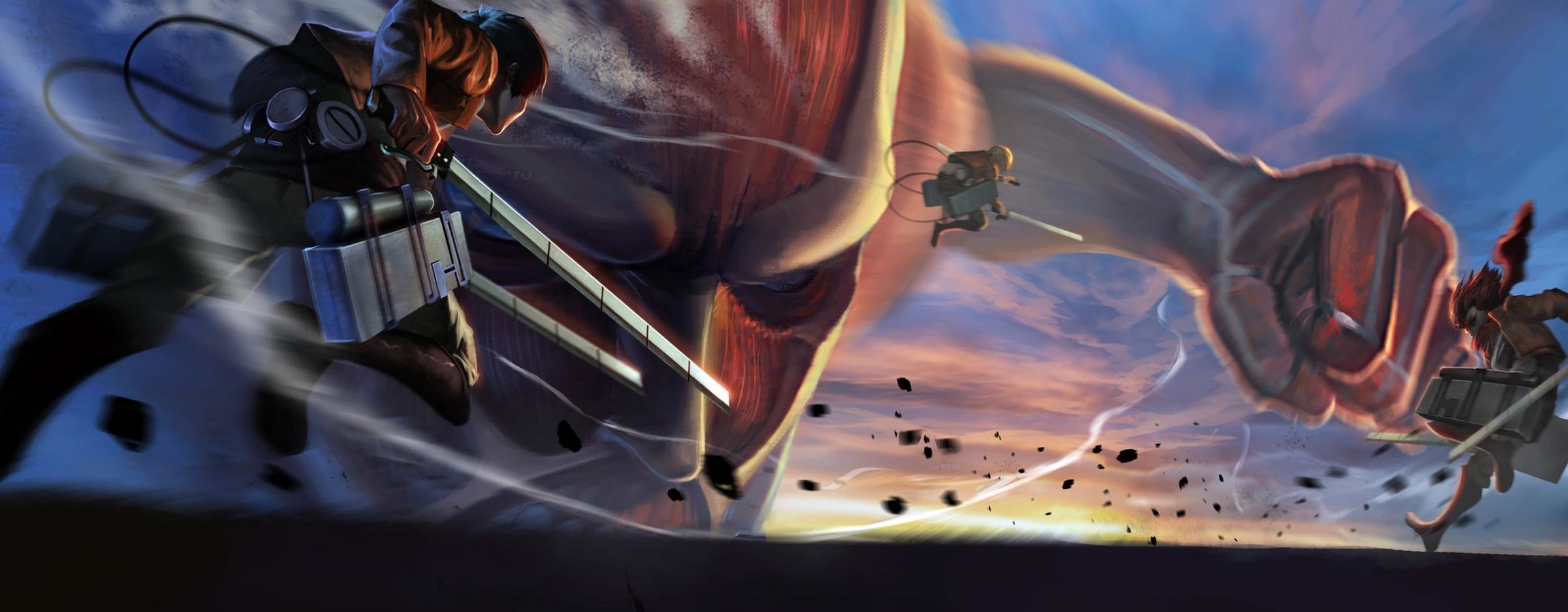 Awesome Attack On Titan Free Background Id - Fan Art Shingeki No Kyojin , HD Wallpaper & Backgrounds