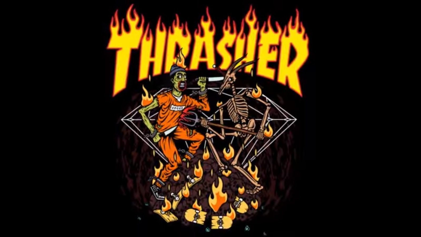 Thrasher Wallpaper - Thrasher Logo , HD Wallpaper & Backgrounds