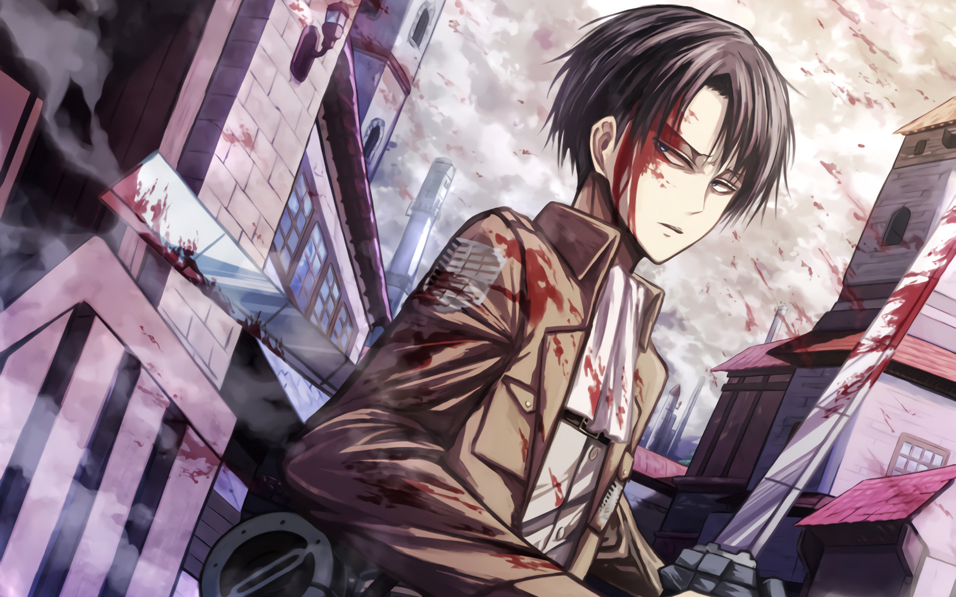 High Resolution Levi Ackerman Hd Wallpaper Id - Levi Ackerman Wallpaper Ipad , HD Wallpaper & Backgrounds