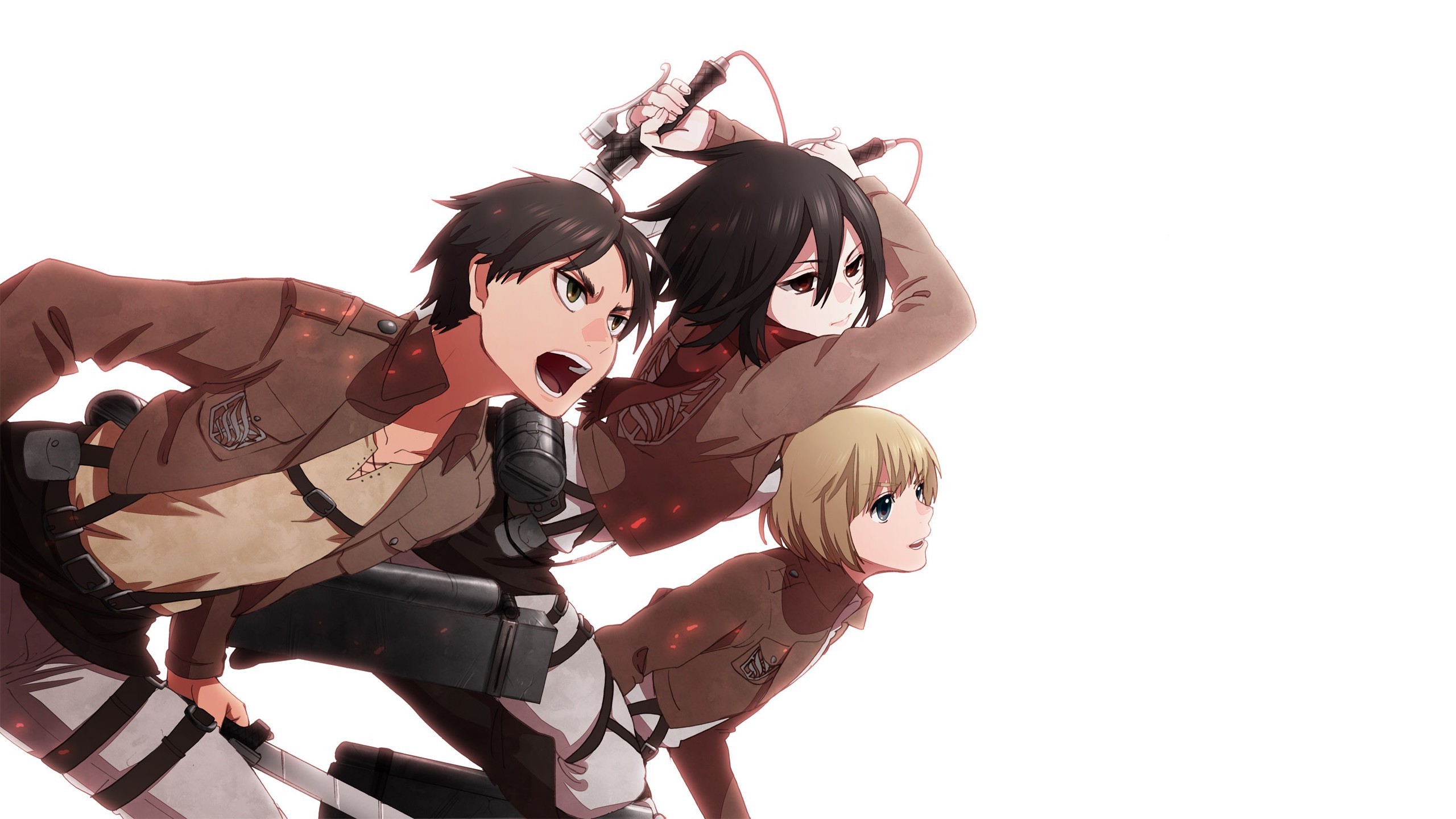 Mikasa Ackerman And Annie Leonhardt - Atack On Titan Anime , HD Wallpaper & Backgrounds