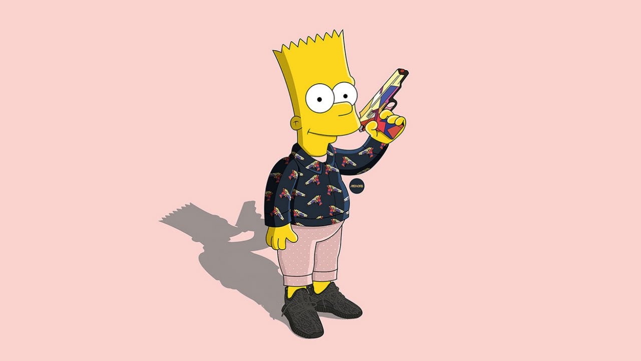 Yeezy Bart Simpson , HD Wallpaper & Backgrounds