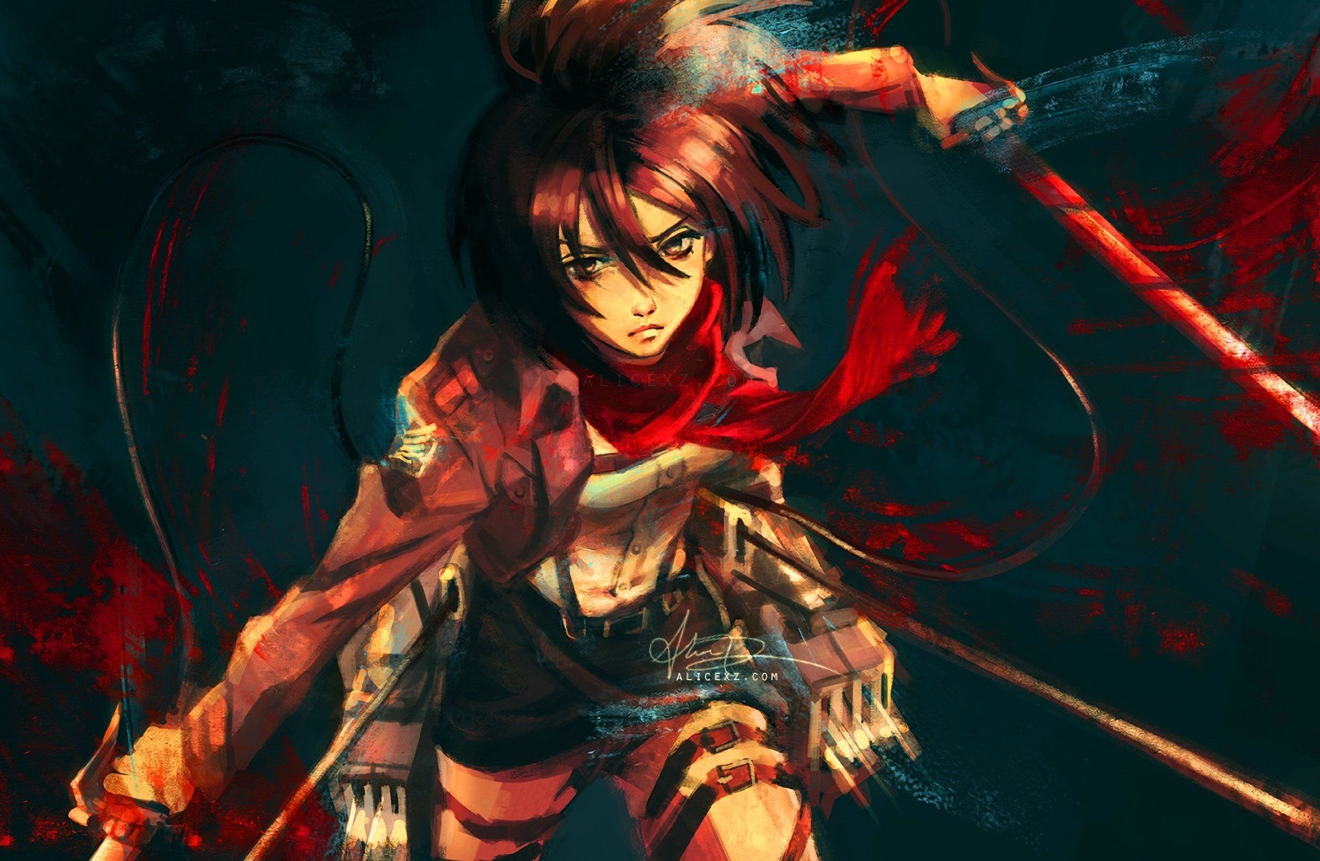 Mikasa Ackerman Wallpaper 4k - Mikasa Ackerman , HD Wallpaper & Backgrounds