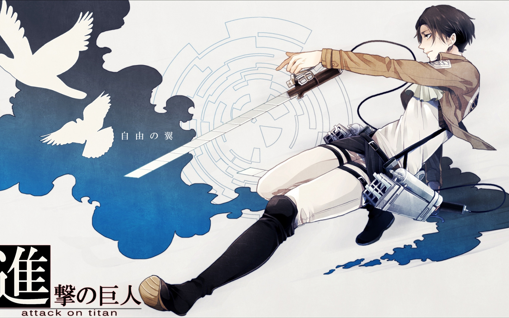 Wallpaper Levi Ackerman, Attack On Titan, Anime - Levi Ackerman , HD Wallpaper & Backgrounds