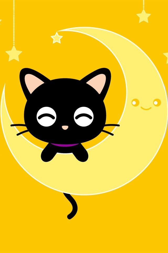 Temporary 7774 Cute Cartoon Cat Wallpaper Of The Day - Cartoon Cat For Iphone , HD Wallpaper & Backgrounds